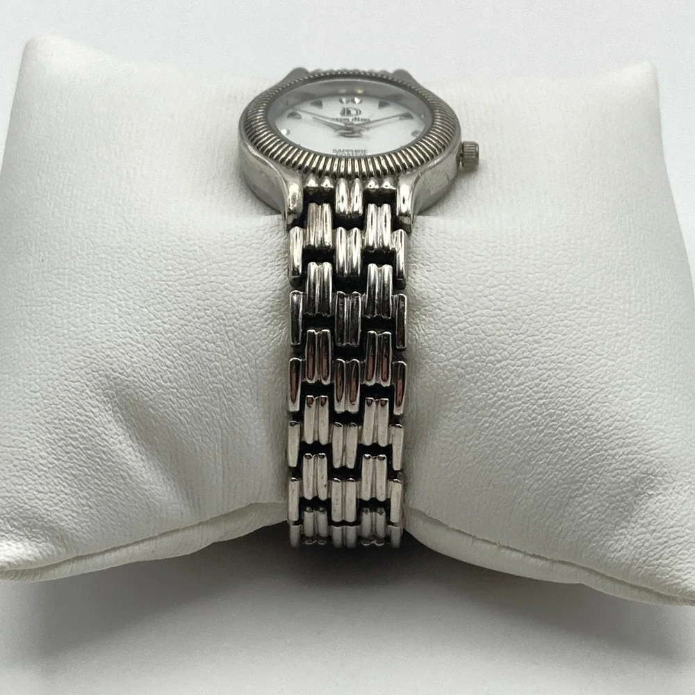 Aren Dino Women's Watch 25mm Silver Tone Swiss Date New Battery SMALL 5.75
